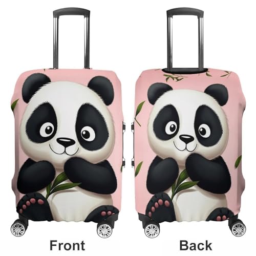 Luggage Cover Elastic Suitcase Cover Protector Washable Travel Baggage Covers Lovely Panda Luggage Covers Carry On Luggage Protector Anti-scratch 19-32 Inch XL3