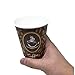 Tsyware 100 Pack Quality Disposable Paper Hot Coffee Cups, Perfect For Hot Drinks Tea & Coffee, Coffee Shops And Bars (8 oz)