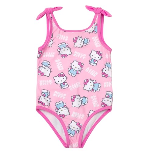 Image of Hello Kitty One Piece Bathing Suit UPF 50+ Newborn to Big Kid Sizes (0-6 Months - 14-16)