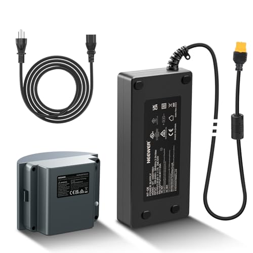 NEEWER Q300 Dummy Battery Kit for Q300 Outdoor Strobe Flash with AC Power Adapter & Cable (US Plug), 12.6V 20A Replacement for Q300 Battery, Intelligent Safety Protection, 16.4ft Length, NT-Q300