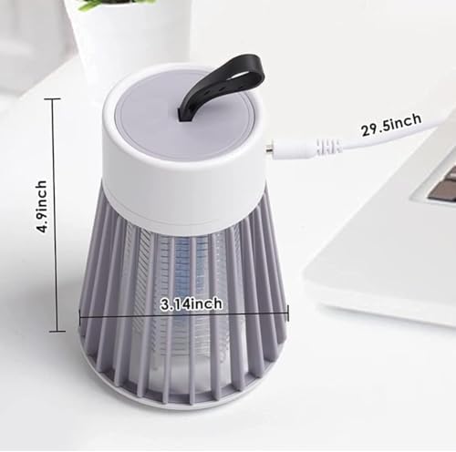 Image of MAKE A WISH Mini Mosquito Killer Bat | USB Rechargeable Electric Fly Swatter & Bug Zapper | Portable Mosquito Trap Light for Indoor & Outdoor Use | Safe & Compact Design,(Multicolor) (MIni MOsq lam)