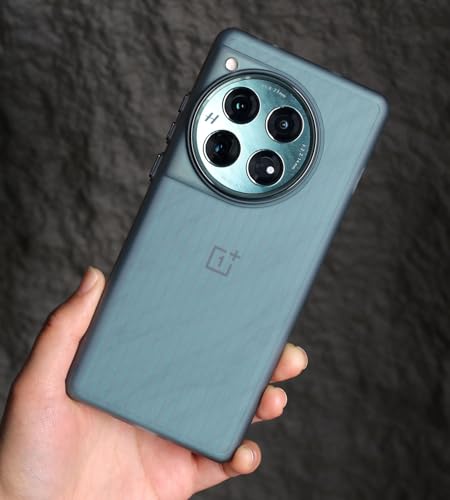 Image of Kapa Wave Frosted Grip Back Cover for OnePlus 12 | Ultra Slim [with Metal Buttons] Matte Finish Back Case (Grey)