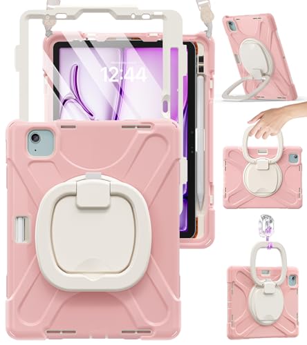 Étui résistant pour iPad Air 11 M3 M2 et Pro 11 pouces avec béquille