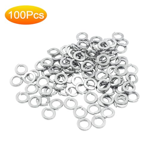 Bokwin BOKWIN231021-008 100 Pcs Spring Lock Washer #8 Stainless Steel Split Lock Washers thumb #1