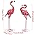 XONOR Metal Flamingo Garden Statues Red Flamingo Yard Art Outdoor Sculptures for Home Patio Lawn Backyard Décor, Set of 2