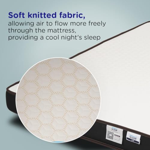 Image of Nilkamal SLEEP Lite Dual Comfort 4 Inch Mattress | 10 Year Warranty | Reversible Design | Soft & Firm Sides | Superior HD Foam | Breathable Knitted Fabric | Bed Mattress | Single Size (72 x 35 x 4)