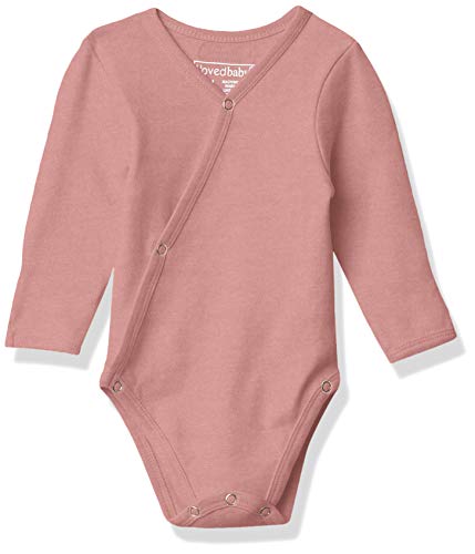 Image of L'ovedbaby unisex-baby Organic Cotton Baby Kimono Bodysuit