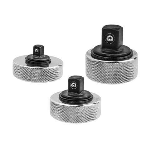 Bestgle 3 Pezzi Mini Cricchetto Reversibile in Acciaio Presa a Cricchetto Dito, Maniglia a Cricchetto Reversibile 1/4 3/8 1/2 Pollici Drive, Corpo Valvola Compatto