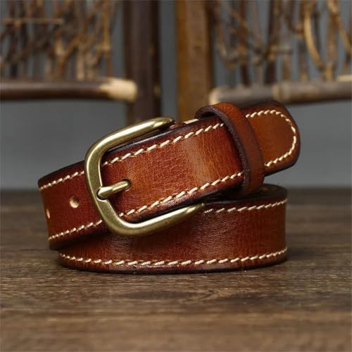 2.8Cm Width Women Belt Cowskin Strap Pin Buckle Vintage For Jeans Belts2