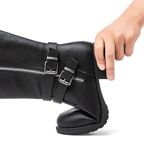 GLOBALWIN Women's Black Knee High Boots Comfortable Boots For Women Size 6M - image 7