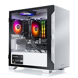 Thermaltake Glacier i350 Gaming Desktop (Intel Core™ i5-12400F, ToughRam Z-ONE 3600Mhz 16GB RGB Memory, NVIDIA® GeForce® RTX 3050, 1TB M.2 NVMe, Win 10 Home) S1GL-B660-350-LCS,White