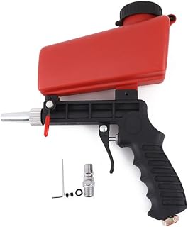 LSLANSOON 1/4" Portable Air Sandblasting Gun - 90 PSI Pneumatic Sandblaster for Rust Removal, Paint Stripping & Metal Polishing