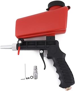 1/4” Air Sandblasting Gun Portable Handheld Sandblaster 90psi Gravity Sandblasting Gun Pneumatic Sandblaster Spray Gun Blasting Machine