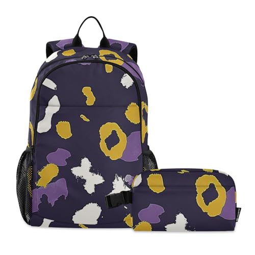 Sac à dos d'école avec sac à déjeuner Speckles pour le primaire et les sorties