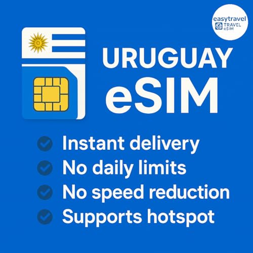 Uruguay eSIM High-Speed-Daten unterstützen Hotspot 30 Tage 3-20 GB E-Mail-Lieferung (5 GB für 30 Tage)