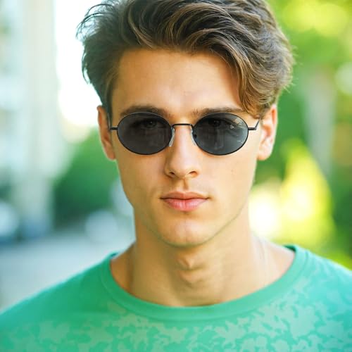 ZENOTTIC Oval Retro Sunglasses for Women Men UV400 Polarized Glasses Unisex Vintage Style Classic Shades2