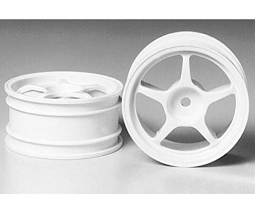 Tamiya 300053232 jantes 5 rayons blanc 26mm pour modelisme RC