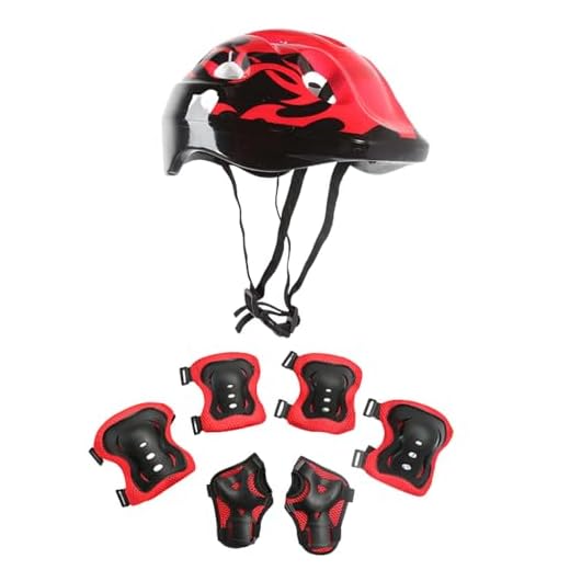 Juego de rodilleras con casco para niños de 3 a 10 años – Juego de protectores para monopatín, bicicleta y patines de ruedas, incluye rodilleras para patines en línea y scooter, ligero y transpirable
