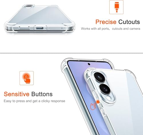 Image of ShieldTech Transparent Mobile Phone Case Cover for Samsung Galaxy S26 Edge 5G | Camera & Screen Protection | Anti Yellow Flexible TPU Back Cover Case for Samsung Galaxy S26 Edge