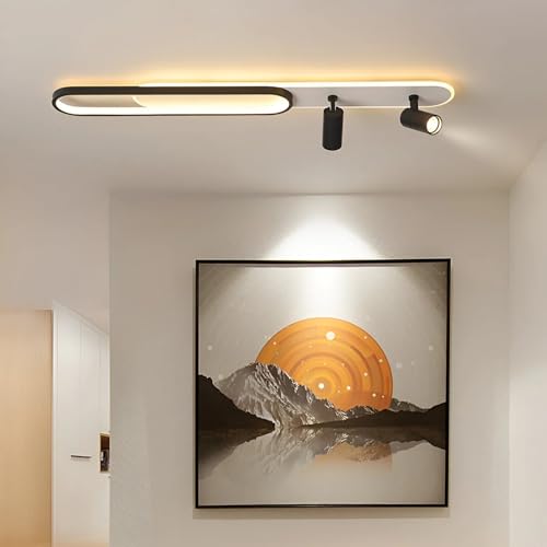 Image of Smartway Aubin Modern LED Ceiling Light Minimalism Acrylic Design 3 Light Mode (Warm Natural & Cold White) for Hallway Office Bedroom Kitchen Living Room