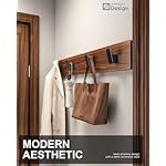 4-Pack Matte Black Towel Hook for Bathroom, Robe Coat Hook, Heavy Duty Wall Hooks for Hanging Bag Hat Mudroom Bedroom Shower Closet, Drill in Hanger Mount with Screw, Holder Back of Door Outdoor - Image 2