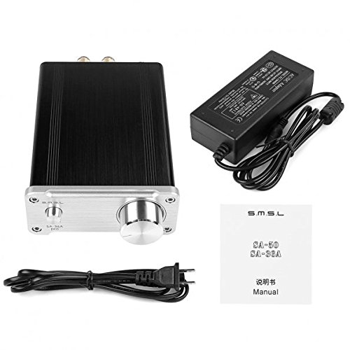 SMSL SA 36A Pro TPA TA AMP HIFI Big Power Digital Integrated Tripath Stereo Amplifier with 12V 3.8A Power Adaptor Silver - Thumbnail 4