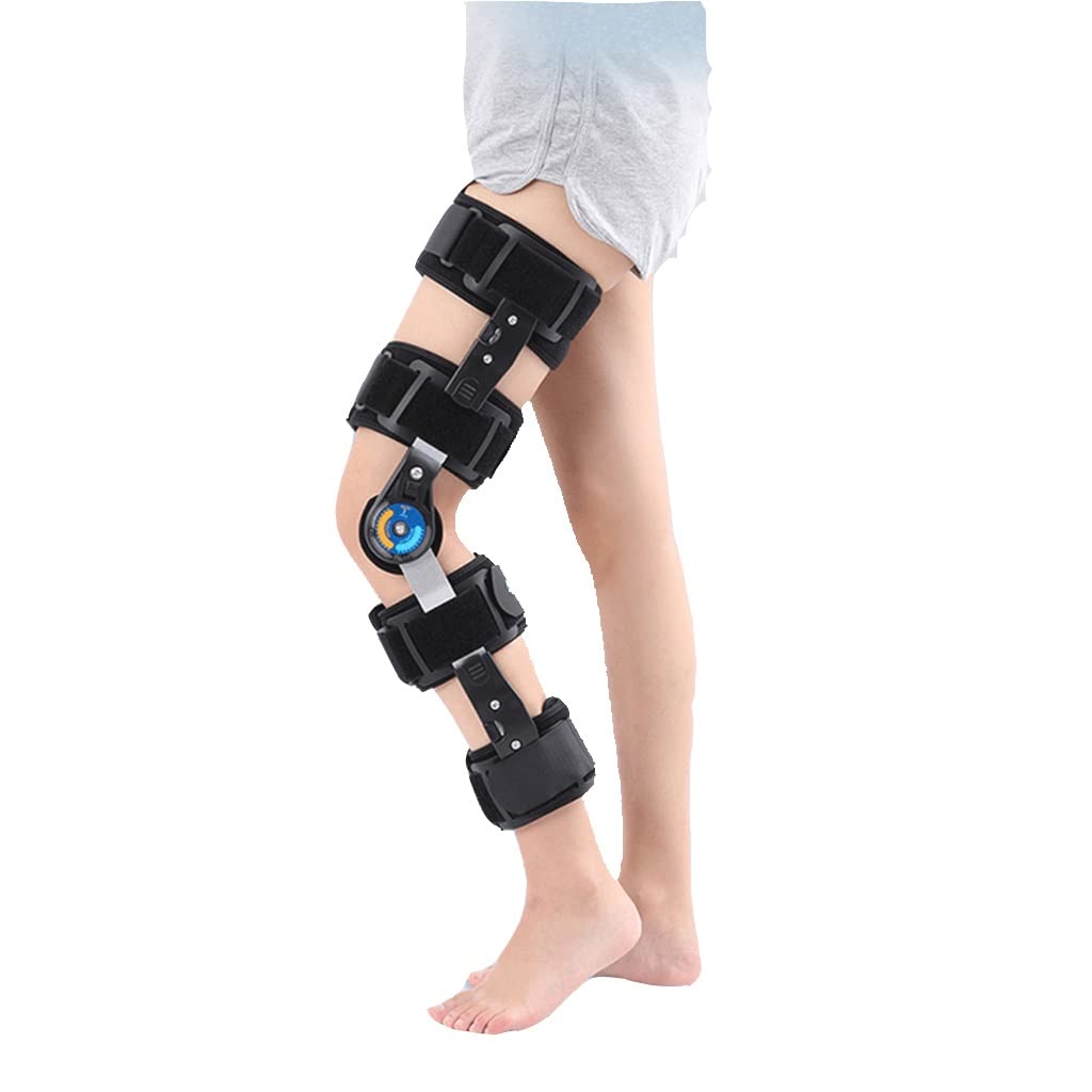 Ginocchiera Ortopedica Ginocchiera Rinforzata con Piastra di Supporto in Acciaio Inossidabile Ginocchiera incernierata per Aiutare ad alleviare Le tensioni