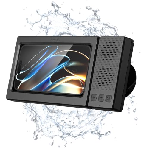 Altavoz Bluetooth para ducha y soporte impermeable IPX5 con graves potentes