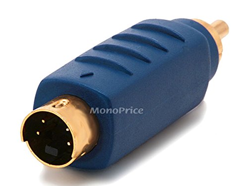 Adaptador Monoprice S-Video macho a RCA macho miniatura 2