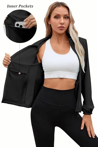 Joe Wenko Women's UPF 50+ Sun Protection Athletic Jacket Pockets Long Sleeve Lightweight Cooling Shirts Hiking Outdoor3