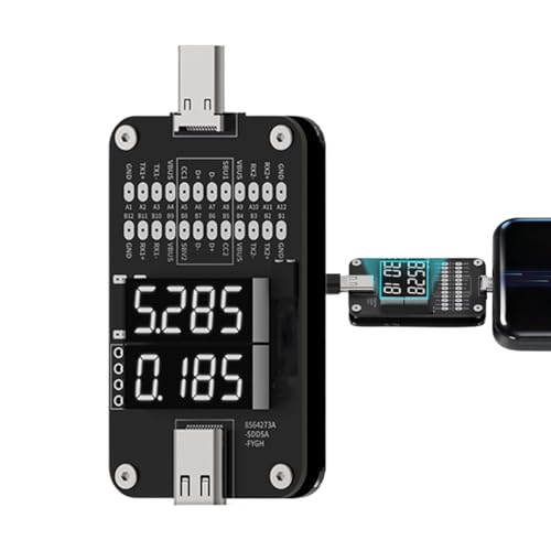 Testeur de courant pour téléphones portables et smartphones, détecteur de courant – Appareil de mesure de puissance de type C | Pour test électronique,...