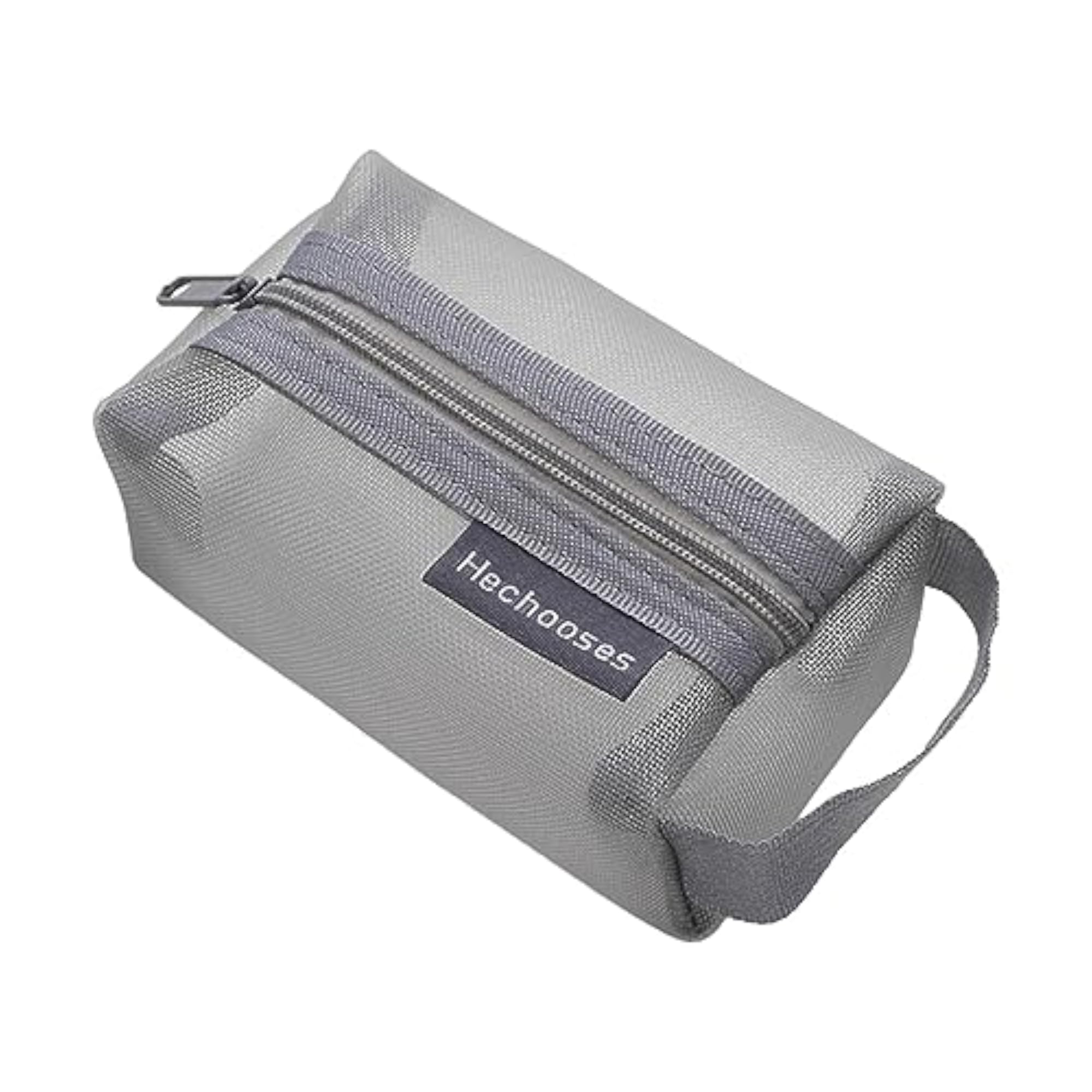Portable 3pc Nylon Mesh Zipper Pouch Cosmetic Organizer