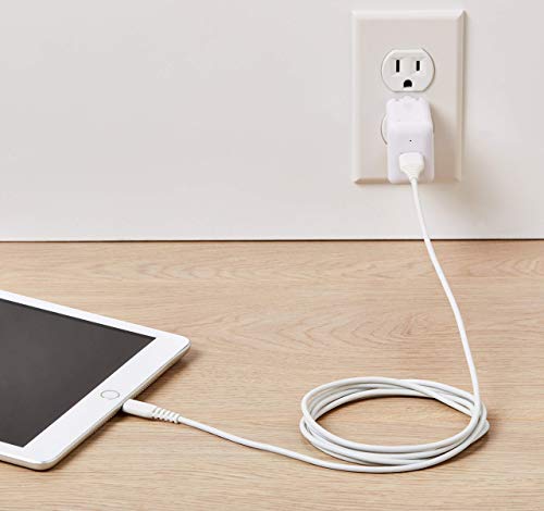 Image of Amazon Basics MFi-Certified USB-A to Lightning Cable for Apple iPhone and iPad - 6 Feet (1.8 Meters), White