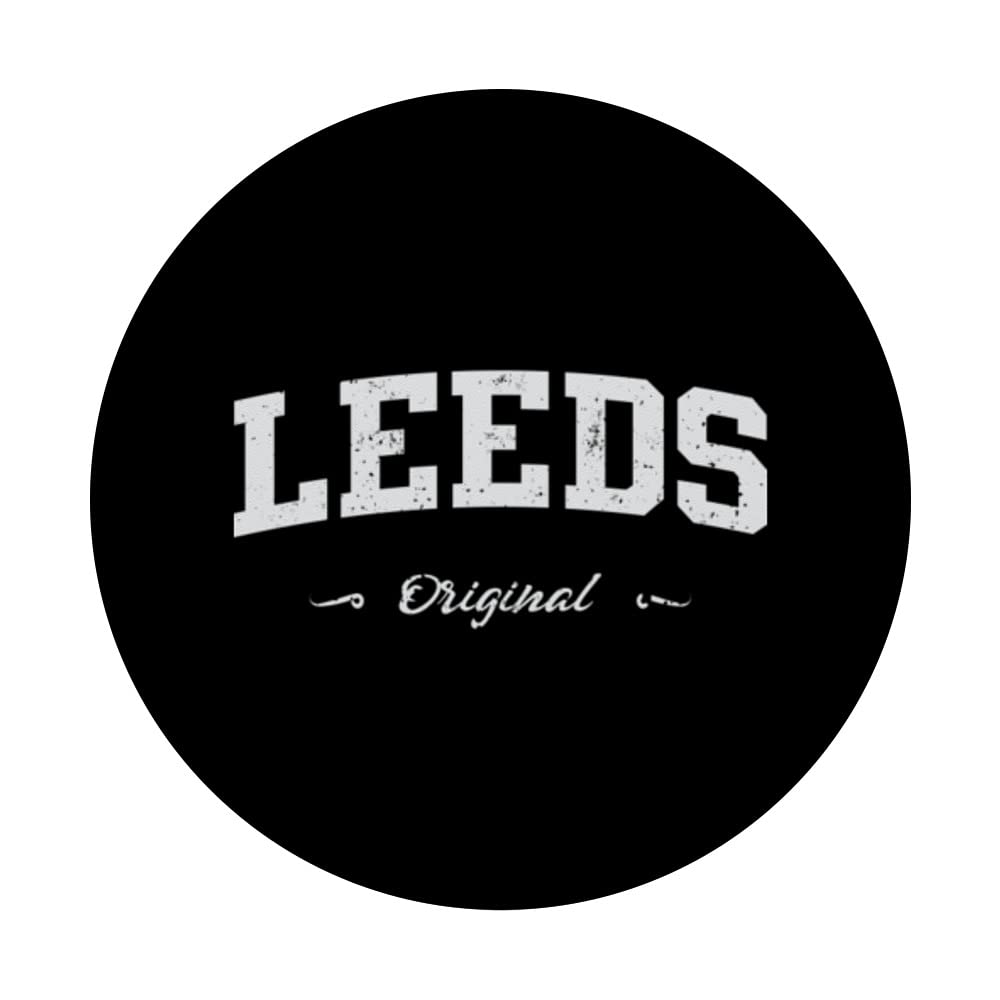 Leeds Sport Souvenir Fan Item Design PopSockets Swappable PopGrip, Black - Image 3