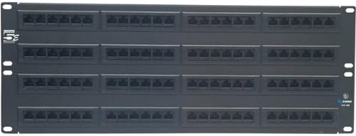 STEREN 96 Port Patch Panel Cat 5e- Patch Panel 96 Port - 96 Port Patch Panel Mount Ethernet - Cat5 Patch Panel - Cat 5 Patch Panel Rack - Patch Panel Cat5e - Patch Panel Cat5 310-356
