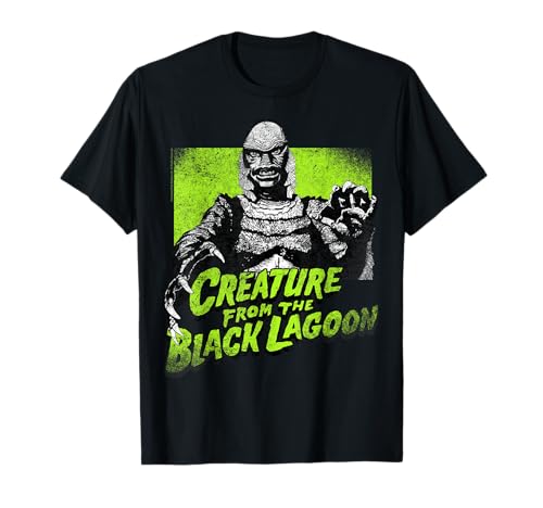 Photo de Universal Monsters Creature From The Black Lagoon Green T-Shirt