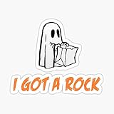 I Got A Rock - It's The Great Pumpkin, Charlie Brown Die Cut Vinyl Sticker - Bright Print