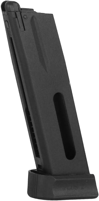 ASG CZ Shadow 2 CO2 Airsoft Pistol - Adjustable Mag Release, Stainless Steel Recoil Spring Guide Blowback BB Gun - Black