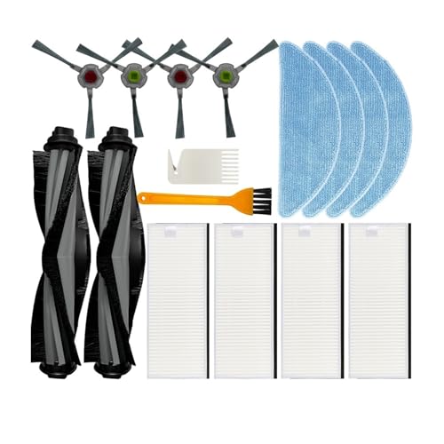 Compatible for Yeedi K650 , Robot Vacuum Cleaner Replacement Spare Parts Accessories Main Side Brush Hepa Filter Mop Rag Cloth (Color : Set B)