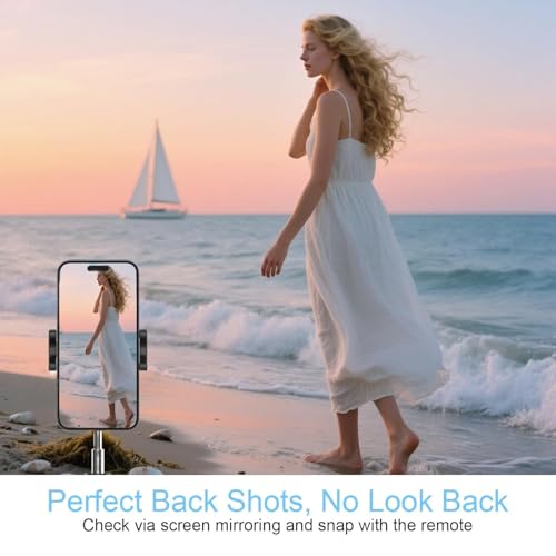 Image of Upgraded 2026 Selfie Monitor Screen with Touchscreen Wireless 4K 60fps Magnetic Vlog Screen, Bluetooth Remote, Built-in Speaker Compatible with iPhone & Android