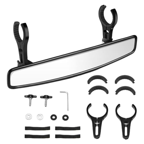 Espejo retrovisor UTV de aluminio convexo central para accesorios de powersports