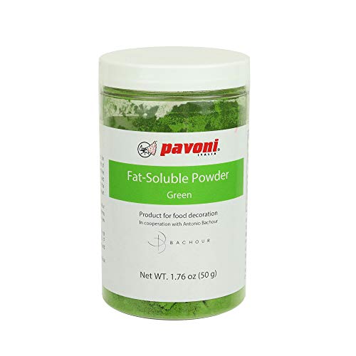 Pavoni Antonio Bachour Fat Soluble Powder Food Color 50 Grams (Green)
