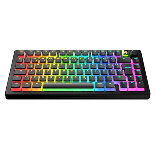 Capuchons Pudding Glorious Gaming PBT QWERTZ Noir