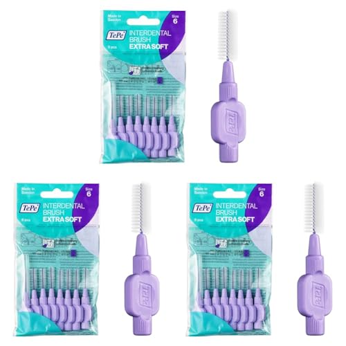 Brossettes interdentaires TePe Extra Soft violet 1,1mm protégeant les gencives