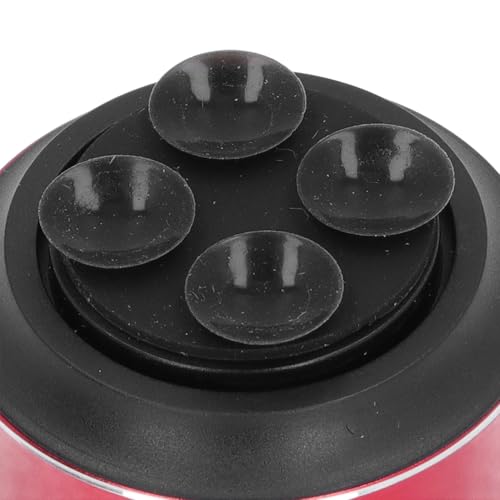 Image of Bone Conduction Speaker, Portable Cordless Bluetooth Speaker Stereo Music Player with Suction Cup Base, Support Dual Speaker Pairing Connection (Red)