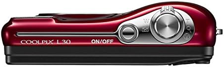 Nikon COOLPIX L30 20.1 MP Digital Camera with 5x Zoom NIKKOR Lens and 720p HD Video (Red) (Discontinued by Manufacturer)