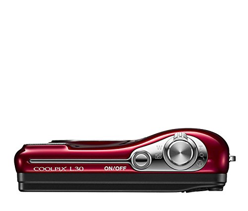 Nikon Coolpix L30 20.1 Mp Digital Camera With 5X Zoom Nikkor Lens And 720P Hd Video (Red) (Discontinued By Manufacturer) #TOP3