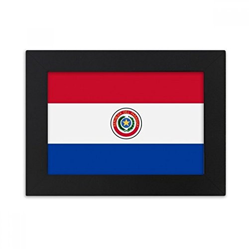 Cadre drapeau Paraguay pour décorer un bureau moderne en couleur - 2