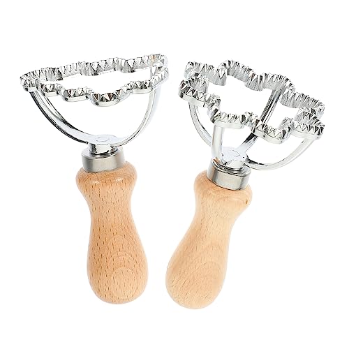 Cabilock Cortadores De Galletas y Ravioles Multifunción 2 Piezas De Aleación De Zinc Formas De Copo De Nieve y Árbol De Navidad Para Cocina y Repostería Doméstica