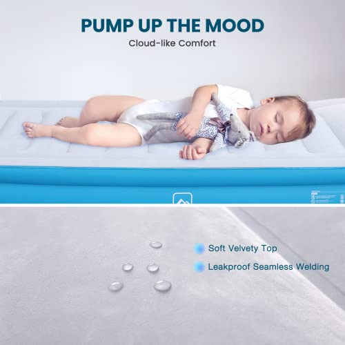 Valwix Twin Air Mattress With Built-In Pump & Pillow, 17'' Height Air Bed W/ Supportive Tech, Inflatable Mattress For Home & Travel, 660 Lbs Capacity #TOP4